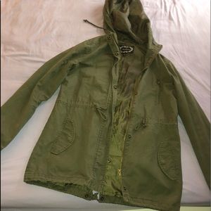 Army Green Spring Coat